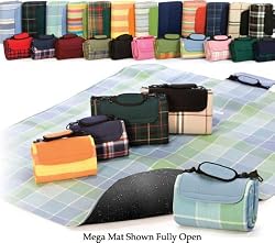 68" x 82" Large Multi-Purpose Padded Waterproof Picnic Mega Mat - Burgundy
