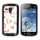 Jordan Colourful Shop - Ruby Gemstone Pattern Red For Samsung Galaxy S Duos S7562 Custom black plastic Case Cover