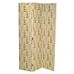 Floating Petals Upholstered Screen - Black