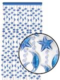 Star & Moon Beaded Curtains (Blue)