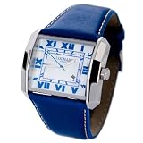 LOCMAN Watches:Locman Italy Otto Men's Blue Leather Strap Watch