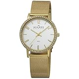 Skagen Denmark Womens Watch Gold & Silver White Dial #922SGG