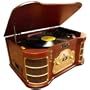 Pyle Home PTCDS2UI Classical Turntable with AM/FM Radio/ CD/ Cassette/ USB Recording and iPod Player