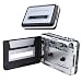 Audio USB Portable Cassette-to-MP3 Converter Capture Tape Player with Headphones