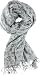 Peace Sign Scarf Light All Season, Graydish White