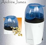 Andrew James Hot Air Popcorn Maker With FREE bag of Popping Corn 500g