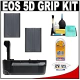 Zeikos BG-E4 Vertical Multi-Power Battery Grip + (2) BP-511a Batteries + Accessory Kit for Canon EOS 5D Digital SLR Camera