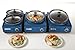 Crock-Pot SCCPMD2-BL Hook Up Round Connectable Entertaining System, 2-Quart, Metallic Blue