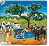 Playmobil - 4828 - Figurine - Buffle Africain avec Zèbres