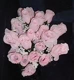 84 Silk Rose Flowers w/Raindrops - Wedding Flowers - Bridal/Floral - Pink (OVERSTOCK CLEARANCE)