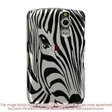 Zebra Face Silver Faceplate Case Cover for Blackberry Curve 1 8310 8320 833 ....