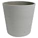 Soft Gray Polystone Writable Flower Pot or Planter