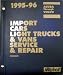 Book MITCHELL 1995-96 Import Cars Light Trucks & Vans Service & Repair CHASSIS, ACURA Through VOLVO,