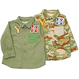 【アウトレット】 Bobson 長袖シャツ (80～130cm) キムラタンの子供服 カーキ 100 ( 77191x77691-153 )