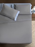 Ipersan Juego De Sábanas Double Color (Gris/Cielo)