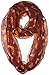 VIVIAN & VINCENT Soft Light Weight Cartoon Fox Sheer Infinity Scarf Brown for Halloween Thanksgiving