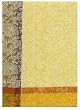 100% Cotton Floral Yellow Jacquard Dishtowel 18" X 28" Set / 6