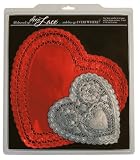 EuroQuest Imports Assorted Deco Lace Heart Shaped Doilies, Set of 18