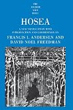 Hosea : a new translation with introduction and commentary