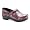 Dansko Women's Vegan Pro Coated Mule,Black/Pink Multi,37 EU/6.5-7 M US