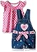 Nannette Girls' 2 Piece Heart Tee and Shortall Set