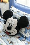 MICKEY MOUSE BLACK FILLED CUSHION OFFICIAL LICENSED WALT DISNEY 42CM X 46CM