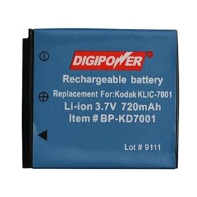 Digipower Bp-Kd71 Kodak Replacement Battery (Klic-7001)