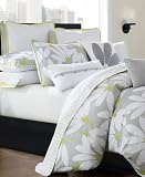 Echo Fan Floral Decorative Pillow - White - 12x26"