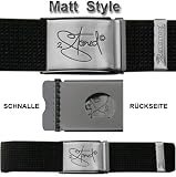 #2: Original 2stoned Gürtel 4cm mit matter Schnalle inkl. Flaschenöffner in mehreren Farben