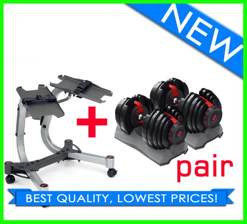 Bowflex 552 Adjustable Dumbbells (Pair) + Stand!
