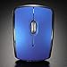 Blansdi 2.4GHz USB Wireless Cordless Optical Mouse Mice For PC Laptop (.Blue Foldable)