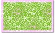 ON SALE Daisy Drawings Green Pink with Border Rug - 4.7 x 7.7 Feet