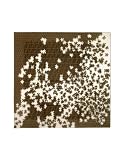 Fendi Brown Logo Puzzle Print Silk Square Scarf