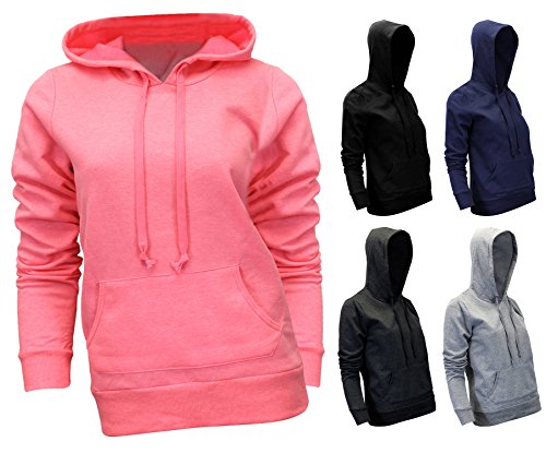 Enimay Women's Cold Weather Colored Thick Material Athletic Hooded Sweatshirt