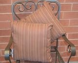 IMAGE OF Set of 2 Outdoor Accent Decorative Throw Toss Pillow - Richloom Fabric (Allegro Spice)