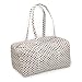 Olive n Figs Quilted Duffle Bag - Black & White Polka Dots
