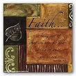 Words To Live By - Faith by Debbie Dewitt 7"x7" Art Print Poster