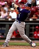 Brad Hawpe Autographed/Hand Signed Hitting 8x10 Photo