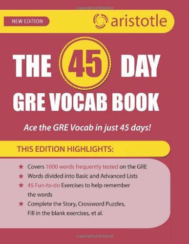 The 45-Day GRE Vocab Book: Ace the GRE vocab in 45 days