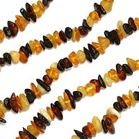 Baltic Amber Tiger Mix Chips Beads 4-6mm /26 Inch Strand