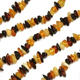 Baltic Amber Tiger Mix Chips Beads 4-6mm /30 Inch Strand