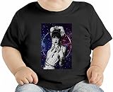 Hipster Space Girl オーガニックベビーTシャツ 12 - 18 Months