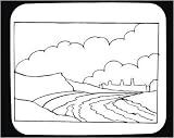 Decorated Mouse Pad with "black and white", Estonia, evening, dark, sky, Europe, clouds