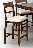Lifestyle California 23-847RTA Crestline Counter Height Curved Back Side Chair with Upholstered Seat
