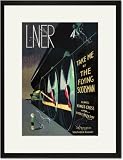 Black Framed/Matted Print 17x23, Take Me by The Flying Scotsman travel to england Black Framed/Matted Print 17x23, Take Me by The Flying Scotsman