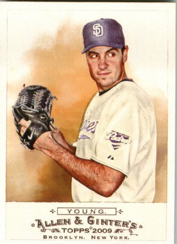 2009 Topps Allen & Ginter Baseball Card #344 Chris Young San Diego Padres (SHORT PRINT) - MINT Condition - Shipped In Protective ScrewDown Display Case!