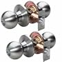 Master Lock BAO0115T Ball Keyed Entry Door Knob Set with Two Keyed Alike Knobsets, Satin Nickel