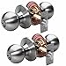 Master Lock BAO0115T Ball Keyed Entry Door Knob Set with Two Keyed Alike Knobsets, Satin Nickel