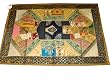 Earthy Brown India Wall Hanging Vintage Sari Tapestry India Wall Decor