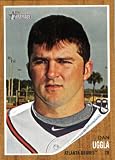 2011 Topps Heritage Baseball Card # 367 Dan Uggla - Atlanta Braves - MLB Trading Card in Screwdown Case